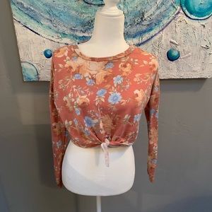 Lulus floral crop top